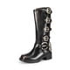 thumbnail image 1 of Botas DREAM PAIRS SDKB2416W Altas con Punta Cuadrada y Hebilla, 1 of 9