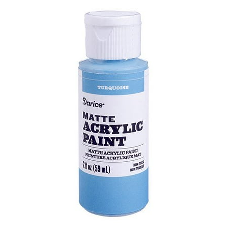 Use this matte acrylic paint for painting nuance or broader strokes on your canvas. This turquoise color completes your collection of blue