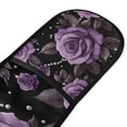 thumbnail image 4 of Yayeee Double Oven Mitt Kitchen Heat Resistant Baking 35" x7" Quilted Glove, Black Roses, 4 of 6