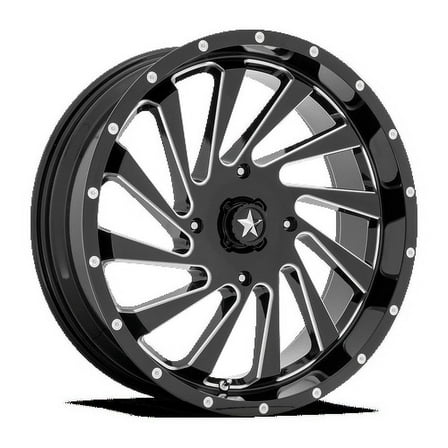 Msa Offroad Wheels M46 20X7 4X137 False 112Cb Gloss Black Milled Wheel