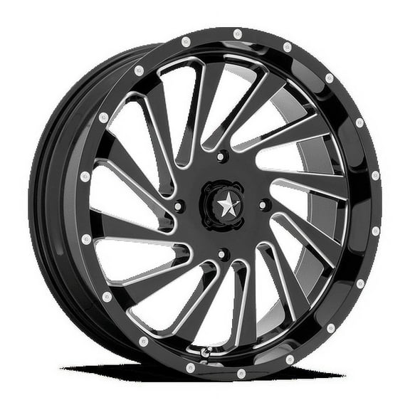 Msa Offroad Wheels M46 20X7 4X137 False 112Cb Gloss Black Milled Wheel