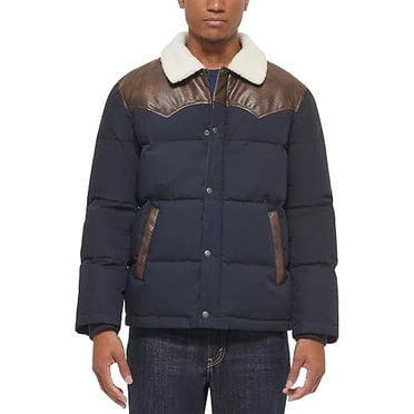Levi's Men's Out West Quilted Jacket in Navy, Size Large, LM2RP472-NVY