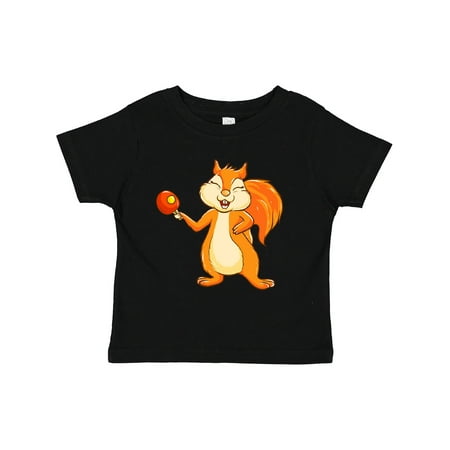 

Inktastic Squirrel Ping Pong Gift Toddler Boy or Toddler Girl T-Shirt