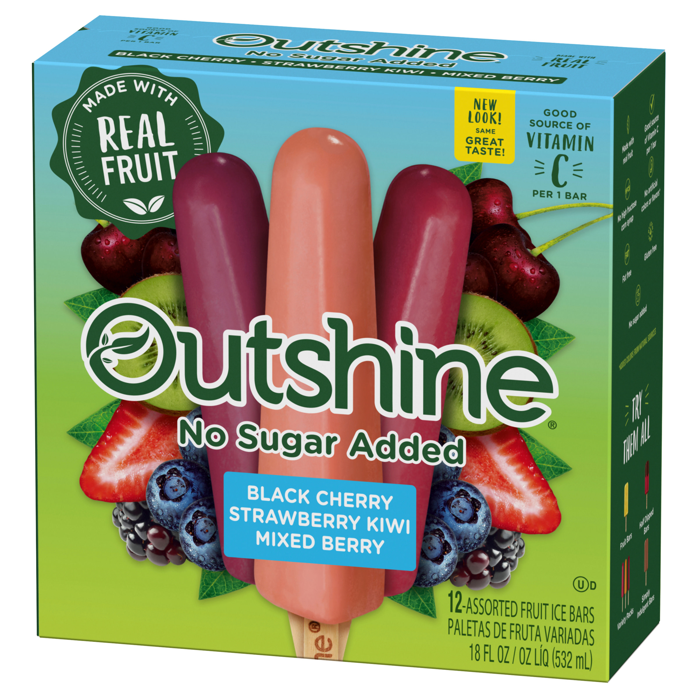 Outshine No Sugar Added Frozen Fruit Bars Variety Ubuy Kuwait