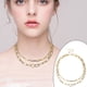 thumbnail image 1 of Hot6sl Ofertas Del Día Collar En Cadetes y Candados En Alas Doradas Estilo Vintage, Joyería para Mujer, 1 of 6