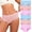 6pack-3color-dusty Pink,sky Blue,vibrant Purple, variant on Womens Underwear Pack,C Section Underwear,plus size Panties 6Packs
