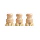 thumbnail image 2 of 3 Pack BambooHandle Sisal DishScrub Brushes Natural Fiber Non Scratch Kitchen Pot Pan Cleaning Tools, 2 of 8
