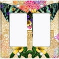 thumbnail image 6 of Metal Light Switch Plate Cover Unique Colorful Floral Butterfly Yellow Mandala BUT025, 6 of 13
