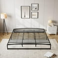 thumbnail image 4 of GAOMON Low Bed Frame King Size, 10 Inch Heavy Duty Metal Platform King Bed Frame Low Profile, Mattress Foundation, No Box Spring Needed, Noise-Free, Non-Slip, Easy Assembly, Black, 4 of 7