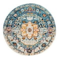 thumbnail image 3 of Unique Loom Madeline Vintage Collection Area Rug - Jackson (3' Round Teal/Ivory), 3 of 7