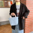 thumbnail image 4 of Bolsa Bolso acolchado de algodón acolchado con asa superior para mujer (azul) JShteea Para Estrenar, 4 of 8