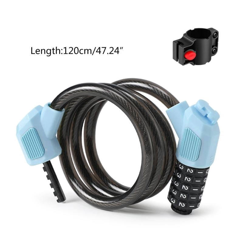 CEORPER Bike Code Lock Small Security Lock for Mountain Bicycles, 5Digits Lock Cable