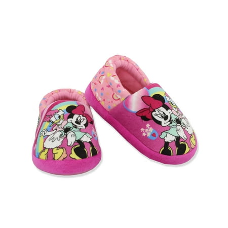 

Disney Minnie Mouse Daisy Duck Toddler and Girls Plush Aline Slippers CH90220