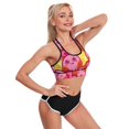 thumbnail image 4 of Cute Pink Kirby Women's Sports Bras Racerback Padded Workout Slimming Tank Tops Camisole Yoga Vest Activewear Fitness Running Crop Top, 4 of 6