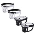 thumbnail image 1 of PUMP 4 unids/Set Sexy Jockstrap ropa interior de malla transpirable de secado rápido Bikini hombres tanga U convexo deportes Fitness bragas (4)H115pangjing, 1 of 3