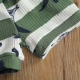 thumbnail image 4 of YDFCWXW Toddler Boy Clothes Summer Outfit Dinosaur Letter Cotton Tops+Grey Elastic Shorts 2pcs (Green, 18-24 Months), 4 of 6