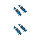 thumbnail image 1 of Tholdsy Paquete de 2 amortiguadores 1:28 Crawler Car simulación actualización amortiguador repuestos reparación accesorios reemplazo para MINI-Q9 Azul 2piezas Tholdsy CBP463586, 1 of 6