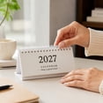 thumbnail image 2 of Desk Calendar 2027, Desktop Planning Calendar 5 in for Office Study Table, Appointments and Daily Schedule Organization, 2 of 7