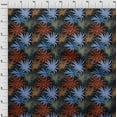 thumbnail image 4 of oneOone Velvet Black Fabric Tropical Leaf With Texture Sewing Material Print Fabric By The Yard 58 Inch Wide, 4 of 4