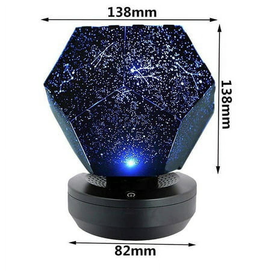 Romantic LED Starry Night Lamp 3D Star Projector Light for Bedroom Decor, USB Music Galaxy Sky Projector Lights