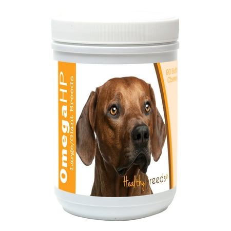 UPC: 0840235113515 | Healthy Breeds Rhodesian Ridgeback Omega HP Fatty Acid Skin and Coat Support Soft Chews
