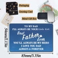 thumbnail image 5 of Dad Wallet Card Father's Day Gifts from Son Daughter Metal Engraved Wallet Card Inserts Birthday Christmas Presents for Papa Daddy-Best Father Blue 06, 5 of 5
