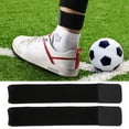 thumbnail image 4 of Espinillera de fútbol, vendaje fijo, cinta de sujeción, espinillera, correa deportiva elástica ajustable (negro) YUNYI BRAND  Deportes, 4 of 8