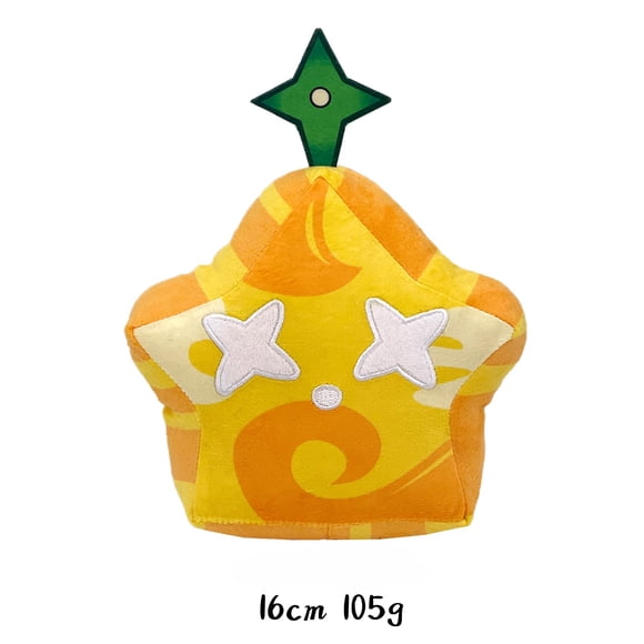 Blox Fruits Star Fruit Plush Toy, 6.3 Inches Tall, Devil Fruit Stuffed Doll, Soft Collectible Plushie for Fans and Kids