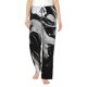 thumbnail image 1 of Balery Fluid Black White Paint Swirls Pantalones de pijama para mujer, pijamas ultraligeros, pantalones de estar por casa-Small, 1 of 6