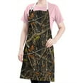 thumbnail image 5 of Vine Camo Tree Trunk Pattern Apron-Garden Aprons for Women with Pockets-Cotton Linen Waterproof Kitchen Cooking Gardening Aprons Adjustable for Kitchen,Cooking,BBQ and Salon 33x27 Inch, 5 of 7