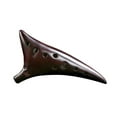 thumbnail image 1 of Ocarina 12 agujeros de cola deformada Ocarina de cerámica Alto C Instrumento musical pintado a mano con cordón de música Bolsa protectora para amantes de la música y estudiantes TOMSHOO Ocarina, 1 of 6