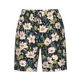 thumbnail image 6 of KLL Flowers Men's Casual Summer Beach Shorts Hawaiian Shorts with Pockets-3X-Large, 6 of 6