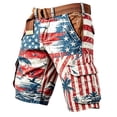 thumbnail image 5 of CONZONE Independence Day Mens Cargo Shorts Patriotic 4Th Of July Shorts For Men Casual Usa Flag Graphic Lightweight Shorts With Pockets, 5 of 5