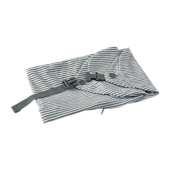 Funda de almohada de viaje rellenable Funda de almohada para el cuello rellenable con accesorios de ropa Gris claro