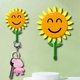 thumbnail image 3 of Flower Shaped Coat Hook Multifunctional No Drilling Towel Holder For Towel Robe, 3 of 5