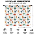 thumbnail image 2 of Blackout Kids Curtains,White Cartoon Dinosaurs Pattern Childrens Insulated Curtains Set Of 2,Bedroom Essentials,Toddler Room Decor 52"x84", 2 of 5