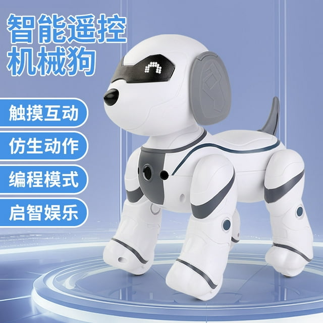 Chien robot intelligent Télécommandé pour Enfants Bionic, Compagnon Dansant à Détection Tactile, Chien Électronique, Animal de Compagnie