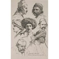 thumbnail image 3 of Jacob Kornerup 17x24 Black Modern Framed Museum Art Print Titled - Dalmatic Physiognarnies (1857 - 1858), 3 of 5
