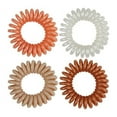 thumbnail image 5 of Kitsch Spiral Hair Ties, Coil Hair Ties, No Crease - 4 Pcs, Rose, 5 of 8