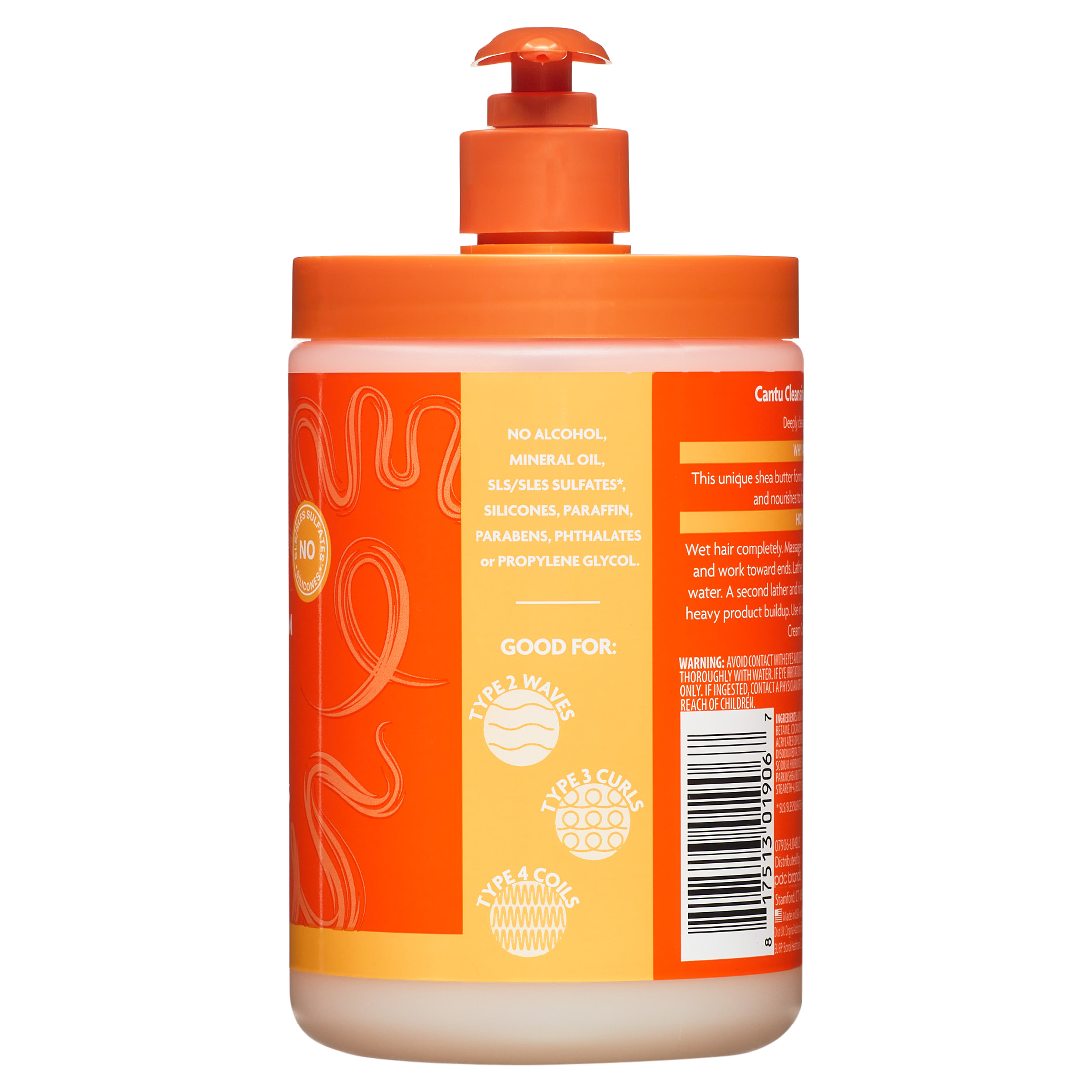 Cantu Sulfate-Free Cleansing Cream Shampoo for Natural Hair, Sulfate-Free with Shea Butter, 25 fl oz. - image 10 of 12