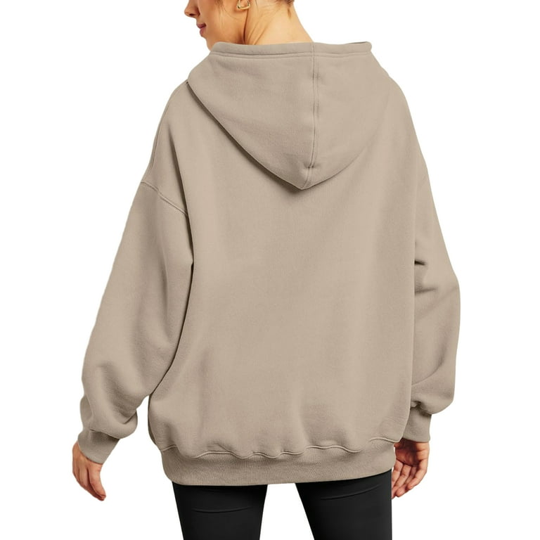 EFINNY Women's Cotton Blend Casual Hooded Sweatshirt With EFINNY Women's Cotton Blend Casual Hooded Sweatshirt With