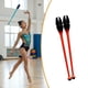 thumbnail image 5 of Juego de 2 palos de gimnasia de 14,17 pulgadas de largo, fabricados en goma, para ejercicios rítmicos. naranja, 5 of 7