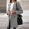 thumbnail image 2 of Uhndy Winter Jackets Coats for Women, Woman Artificial Wool Elegant Blend Coat Slim Female Long Coat Outerwear Jacket Christmas Gifts for Women, 2 of 6