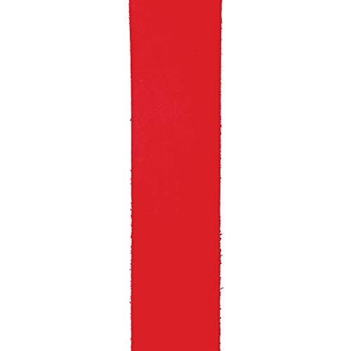 D'Addario Basic Leather Guitar Strap, Red