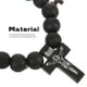 thumbnail image 5 of Pulsera cruzada Cuentas de madera Pulsera elástica con cuentas Joyería de mano cruzada Pulsera de joyería de muñeca, 5 of 5