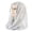 Silver, variant on PRINxy Women's Shiny Sequin Hooded Scarf Beanie, Lightweight Breathable Mesh Head Wrap for Daily Wear Party Outdoor Events Black