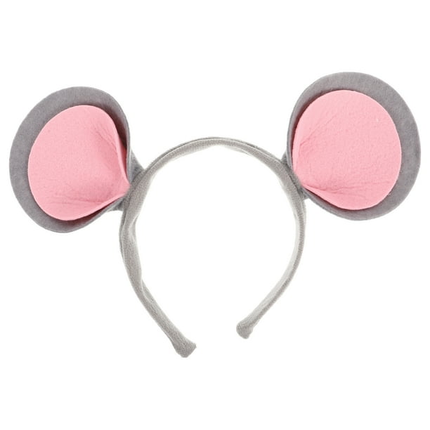 Bonita diadema con orejas de ratón para cosplay, diadema con orejas de animal para fiesta, disfraz de ratón de Halloween, accesorios para mujer, diadema pequeña con orejas de rata para disfrazarse