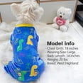 thumbnail image 6 of KYEESE Dog Pajamas, Soft Stretchy Pjs for Small Medium and Large Dogs, Dinosaur, 2XL, 6 of 9