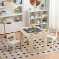 thumbnail image 2 of LuxenHome Drawing and Activty Board Children Table with 2 Chairs Set, 2 of 9