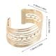 thumbnail image 2 of NUOLUX 2Ud Brazaletes De Metal Dorados Con Entrelazado Ajustable Para Look, 2 of 6